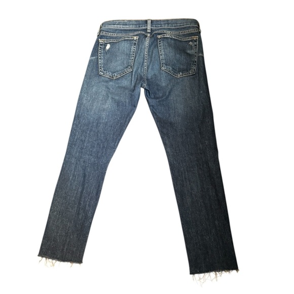 RAG & BONE Women's Mabel Distressed Raw Hem Boyfriend Cut Blue Jeans Size 26 EUC - Picture 7 of 17